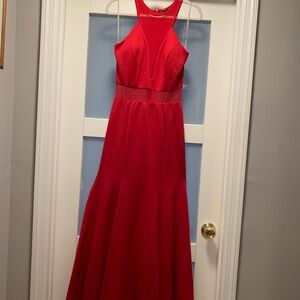 Elegant Red Evening Gown